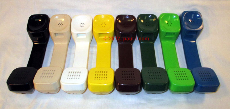 K1A handsets for Design Line sets - colors