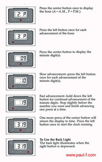 How to set the Showcase clock - 2